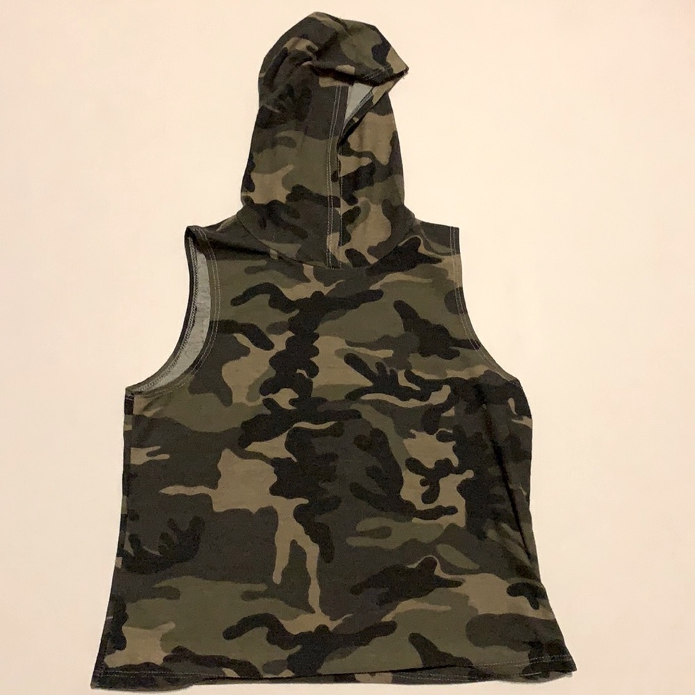 Girls Camo Tank Hoodie